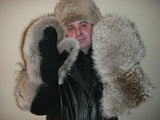 Fur Gauntlets with Shearling Lining